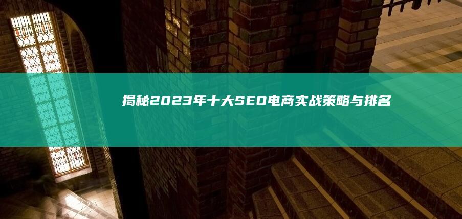 揭秘2023年十大SEO电商：实战策略与排名解析